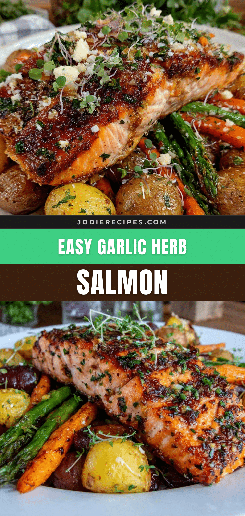 garlic herb salmon recipe