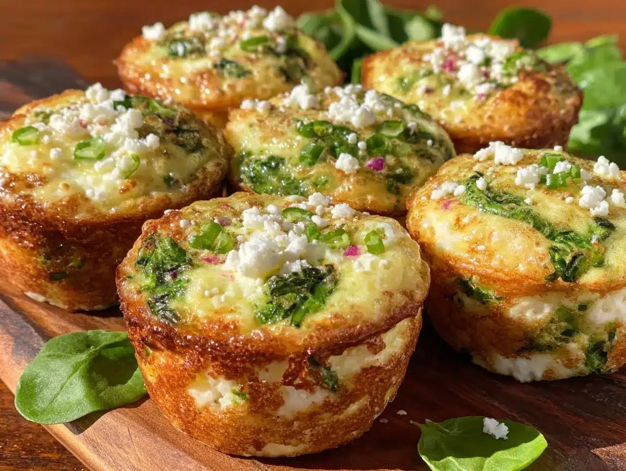 gestational diabetes spinach feta egg muffin bites preparation steps