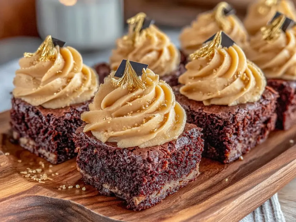 graduation cap brownie bites - featured image