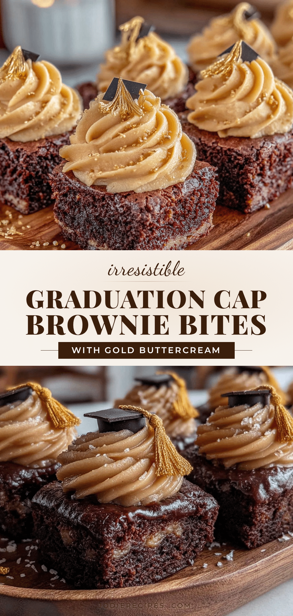 graduation cap brownie bites recipe