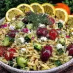 Greek Orzo Pasta Salad - featured image