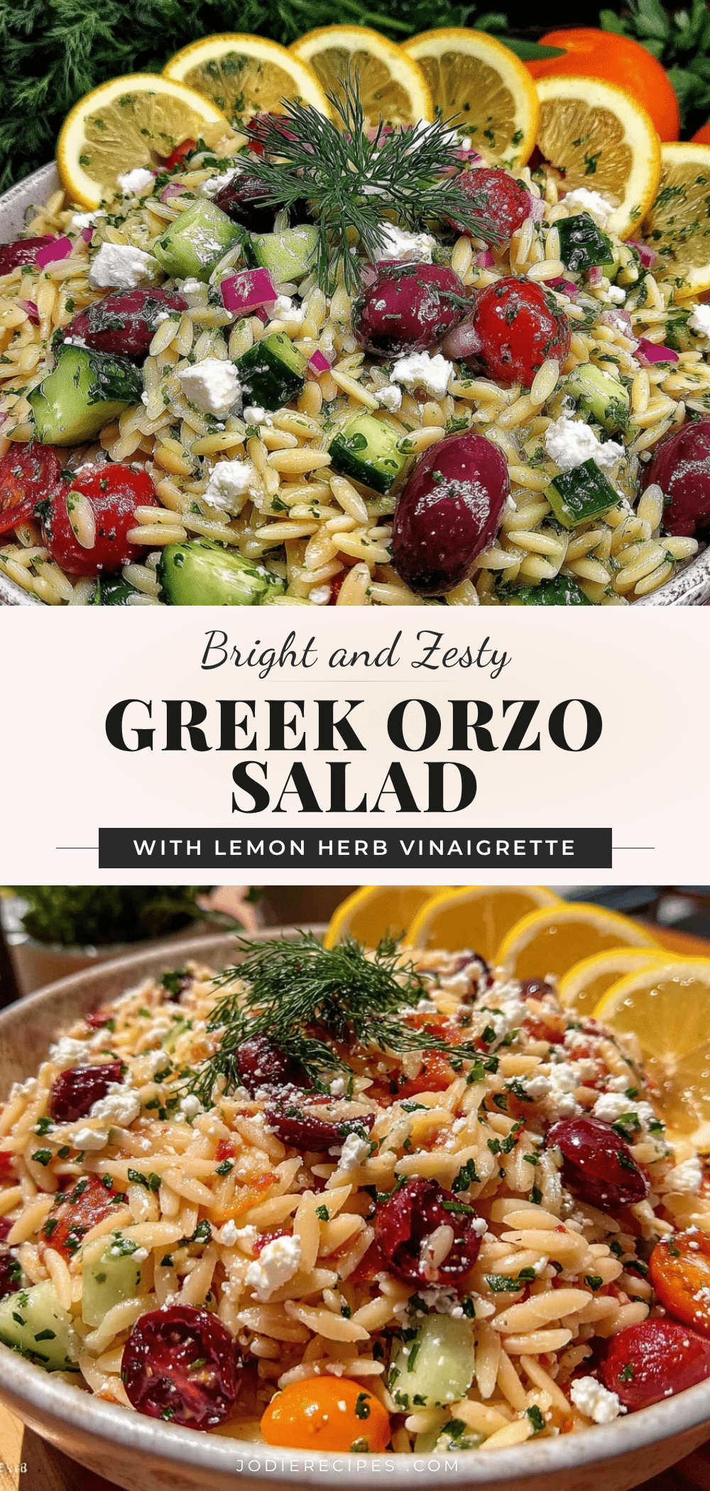 Greek Orzo Pasta Salad recipe