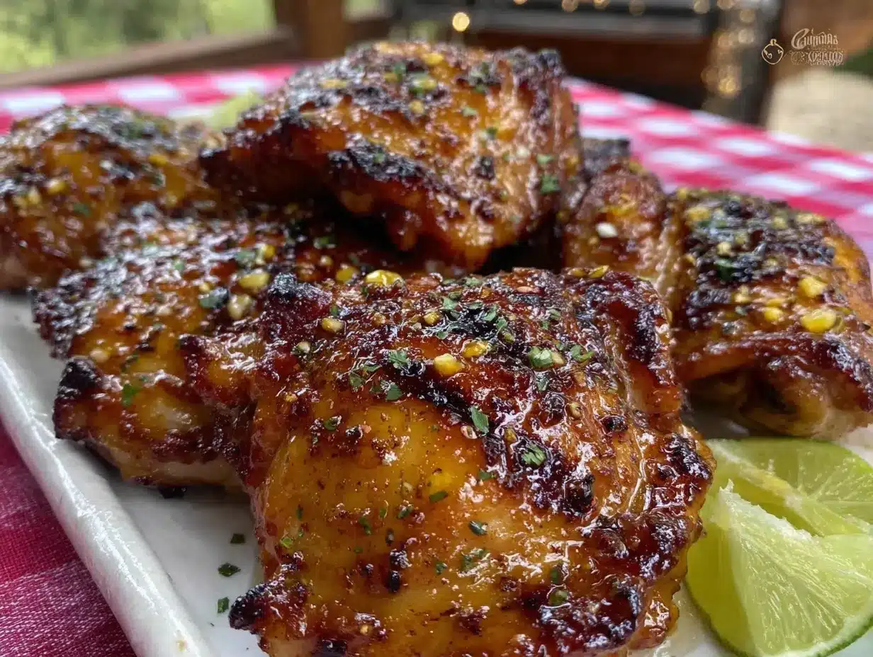 grilled honey chipotle chicken thighs preparation steps