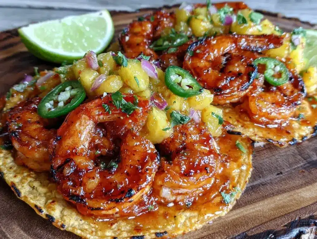 grilled shrimp tacos - featured image
