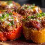 ground turkey stuffed bell peppers - featured image
