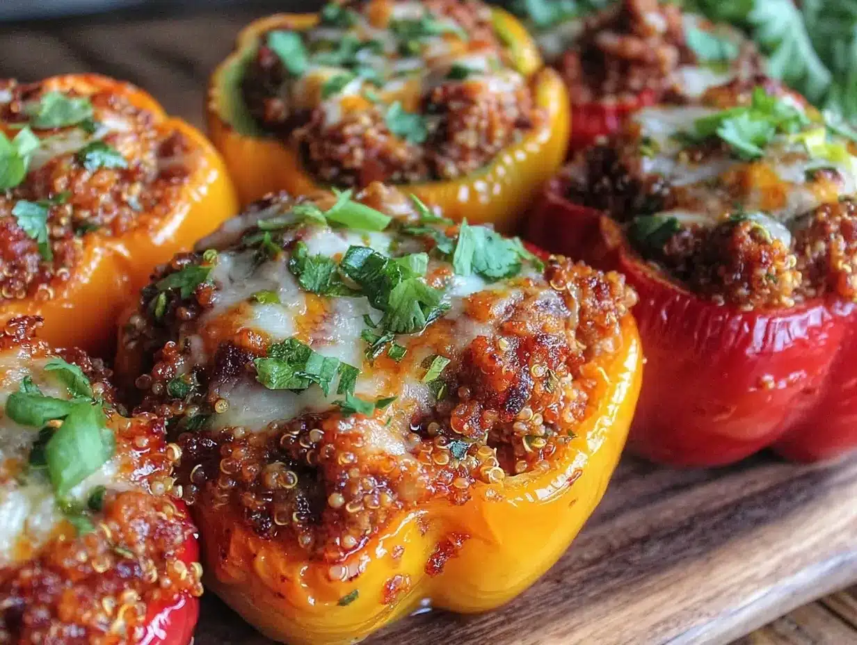 ground turkey stuffed bell peppers preparation steps