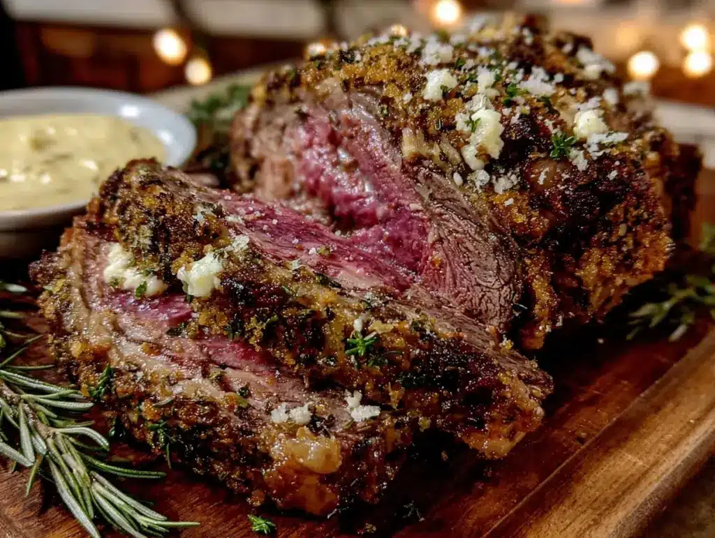 herb crusted prime rib roast - featured image