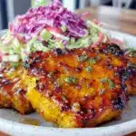 honey garlic pork chops - featured image