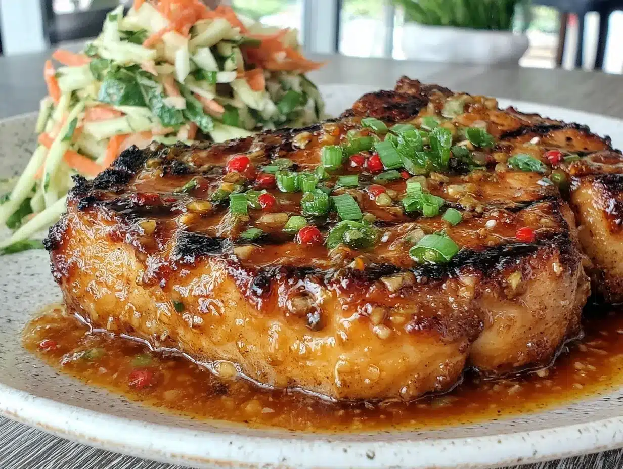 honey garlic pork chops preparation steps