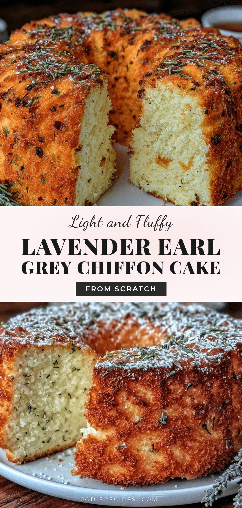 Lavender Earl Grey Chiffon Cake recipe