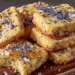lavender honey shortbread cookies - featured image