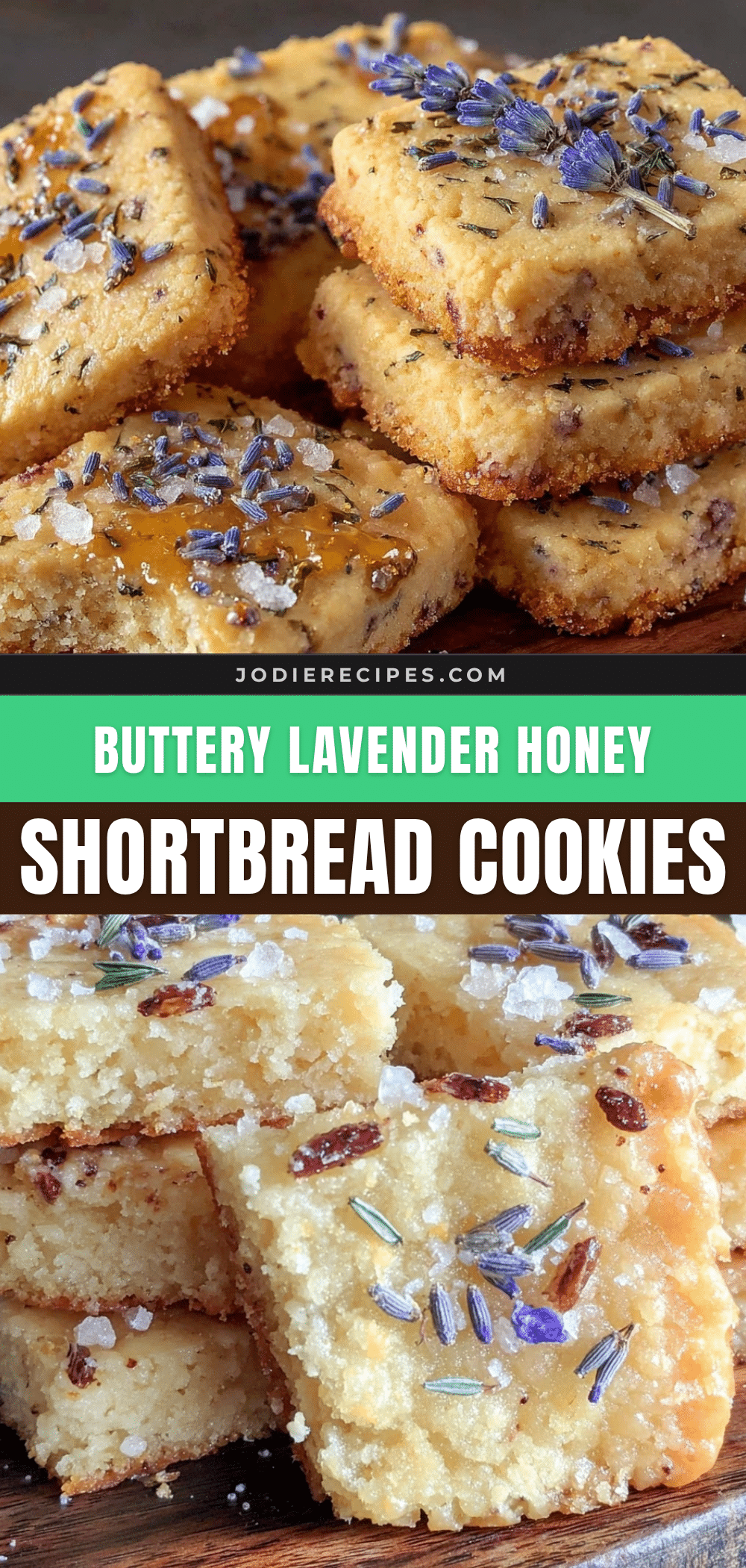 lavender honey shortbread cookies recipe