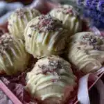 lavender white chocolate truffles - featured image