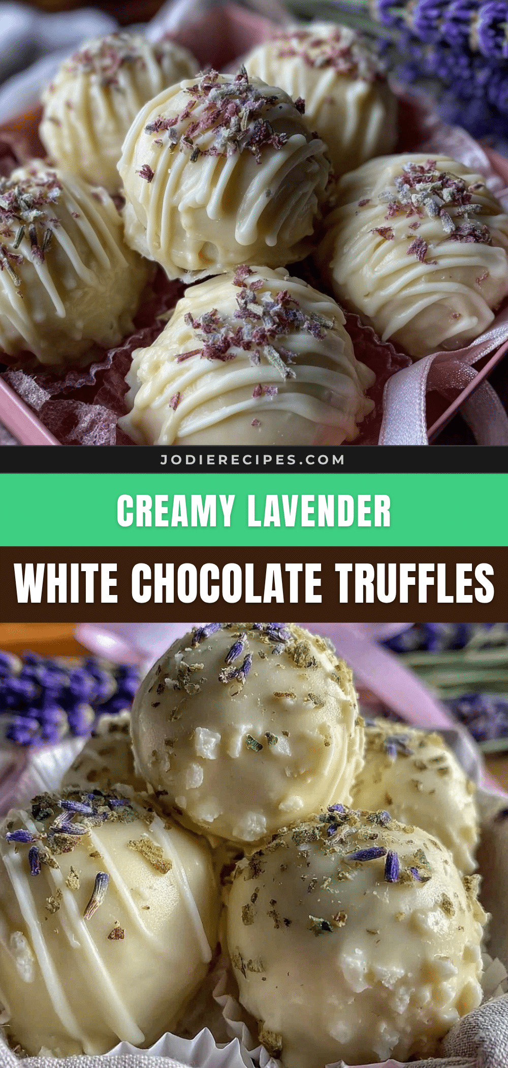 lavender white chocolate truffles recipe