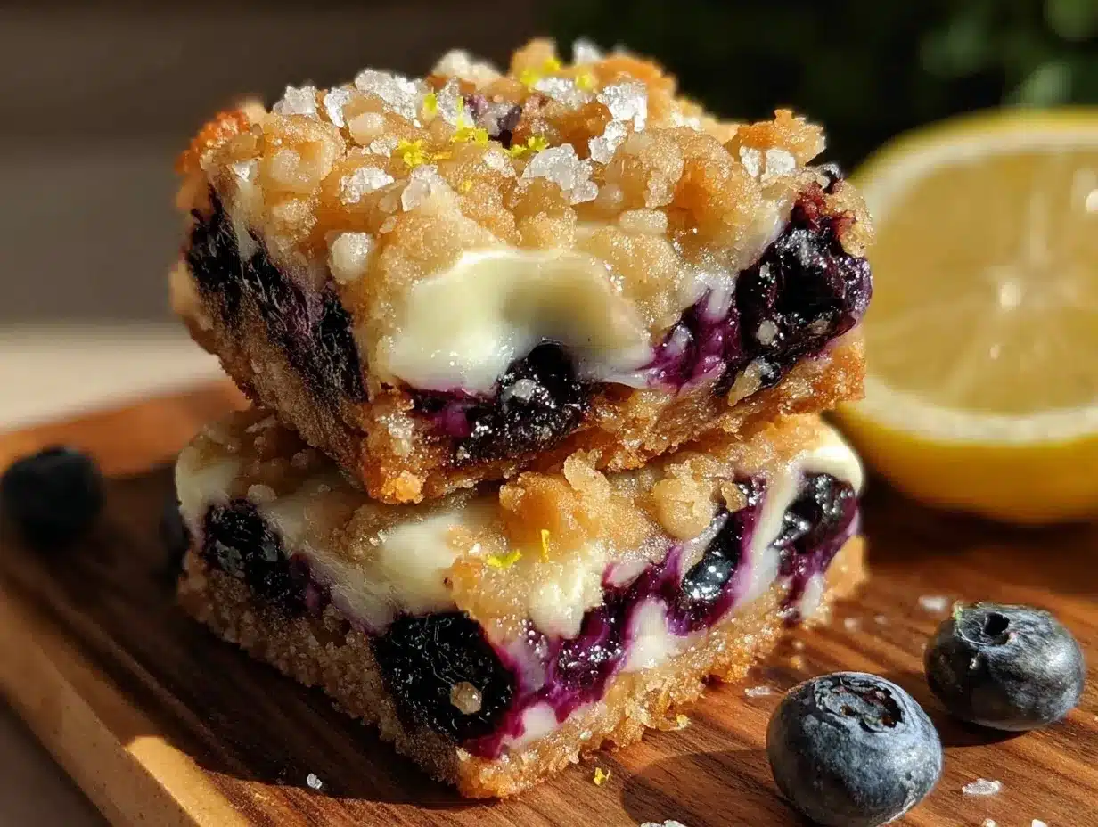 lemon blueberry crumble bars preparation steps