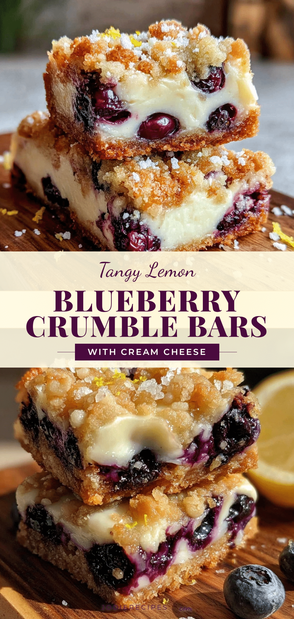 lemon blueberry crumble bars recipe