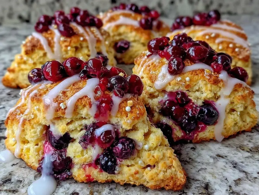 lemon blueberry scones - featured image