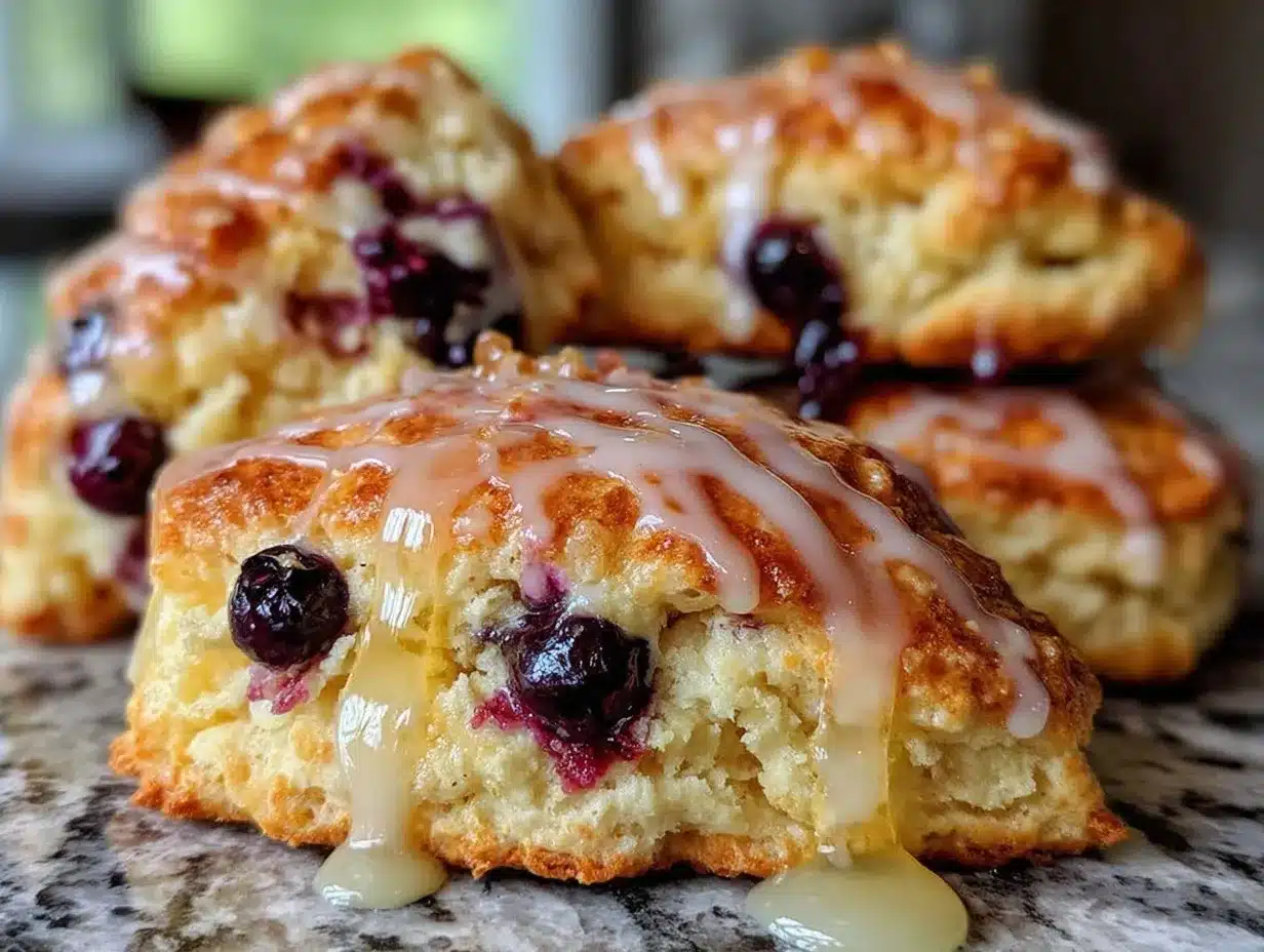 lemon blueberry scones preparation steps