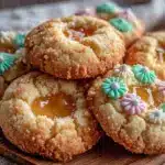 lemon curd thumbprint cookies - featured image