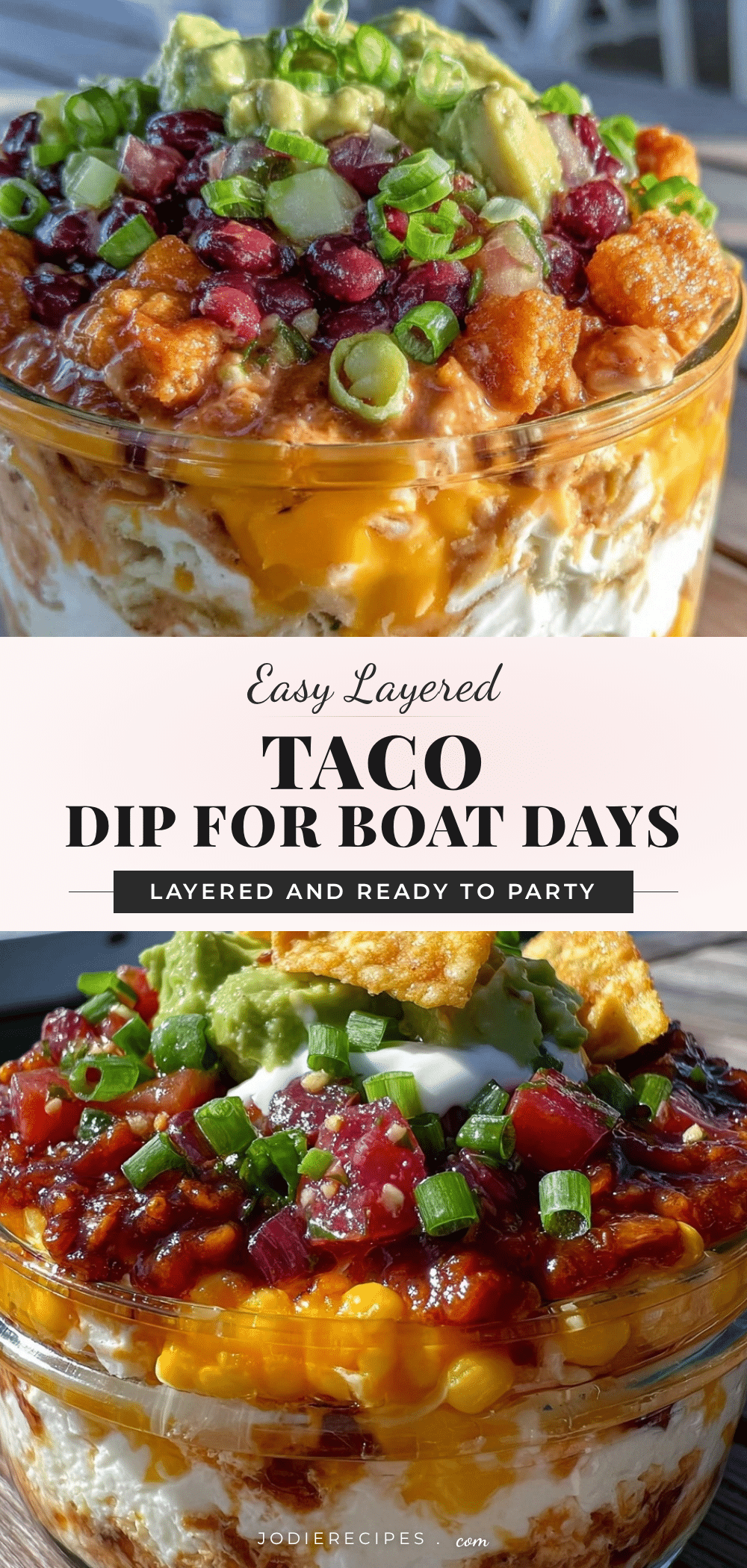 mason jar layered taco dip recipe