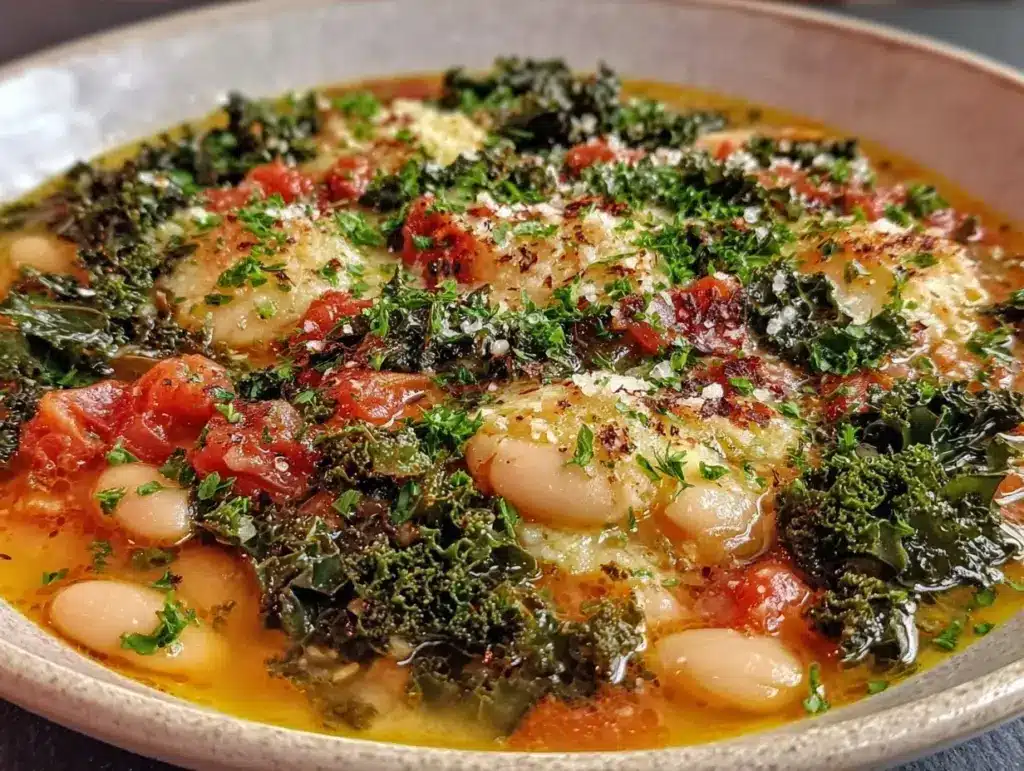 Mediterranean White Bean and Kale Soup - featured image