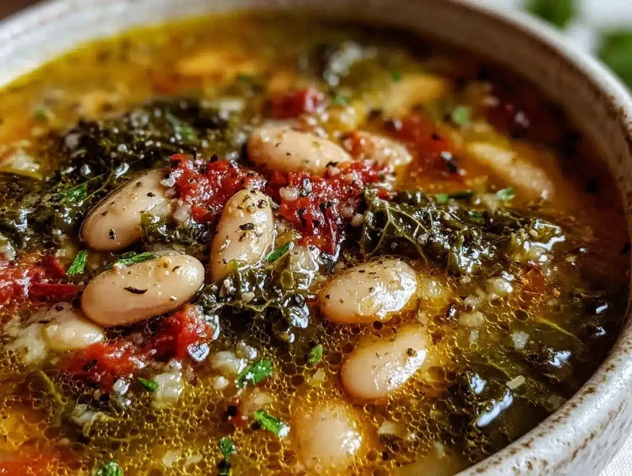 Mediterranean White Bean and Kale Soup preparation steps