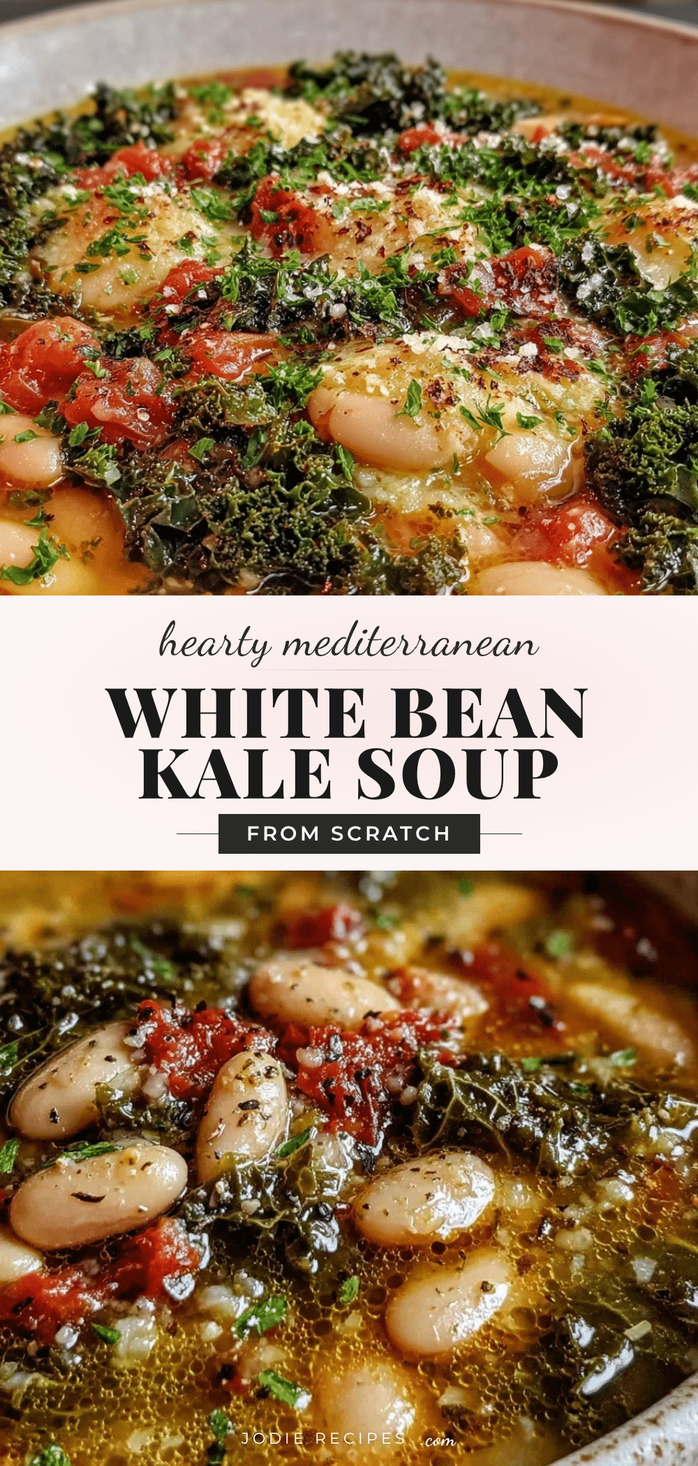 Mediterranean White Bean and Kale Soup recipe