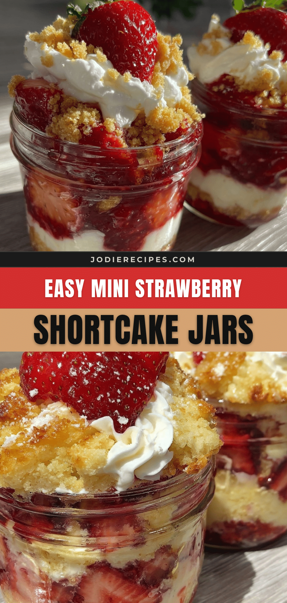 mini strawberry shortcake jars recipe