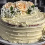 modern minimalist buttercream birthday cake - featured image