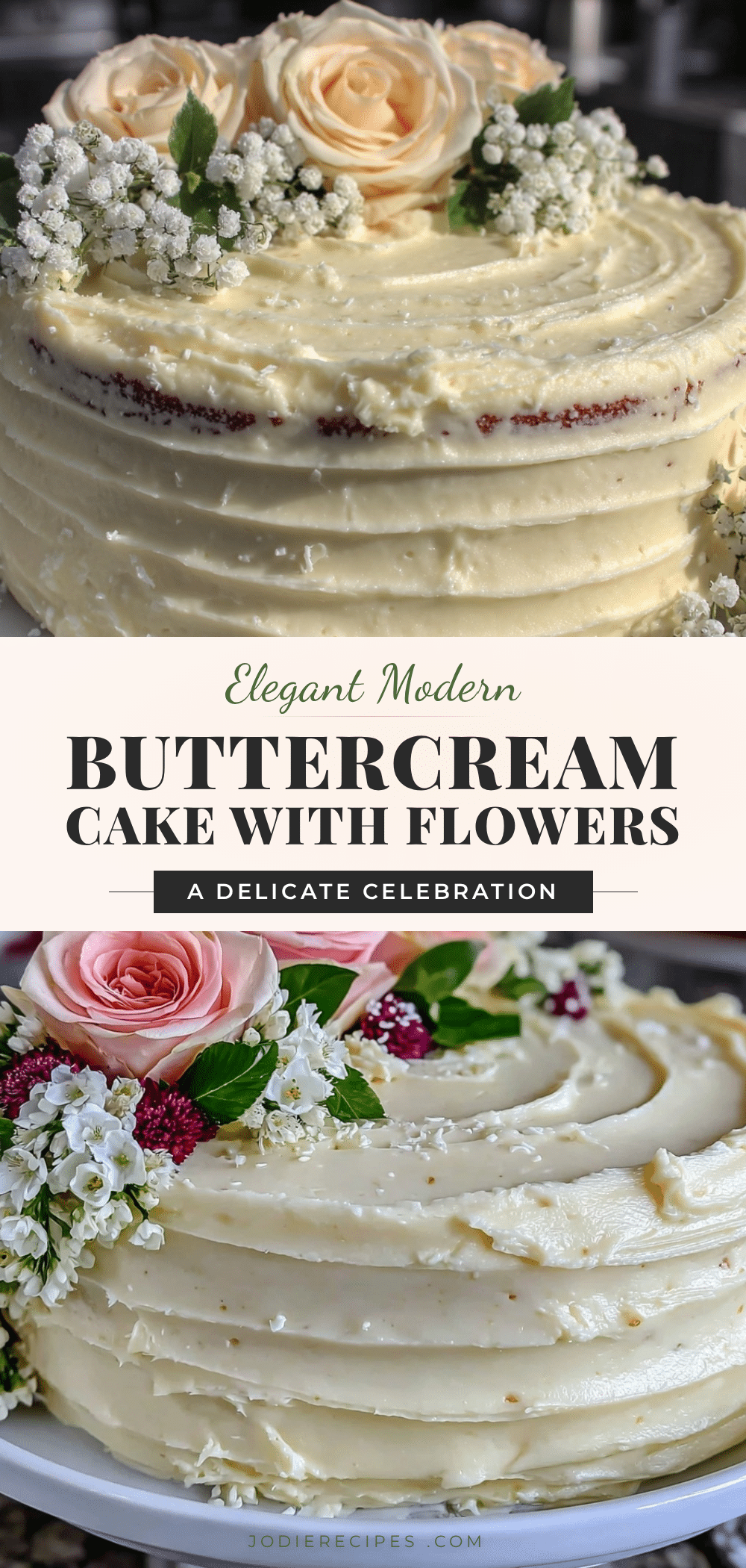modern minimalist buttercream birthday cake recipe