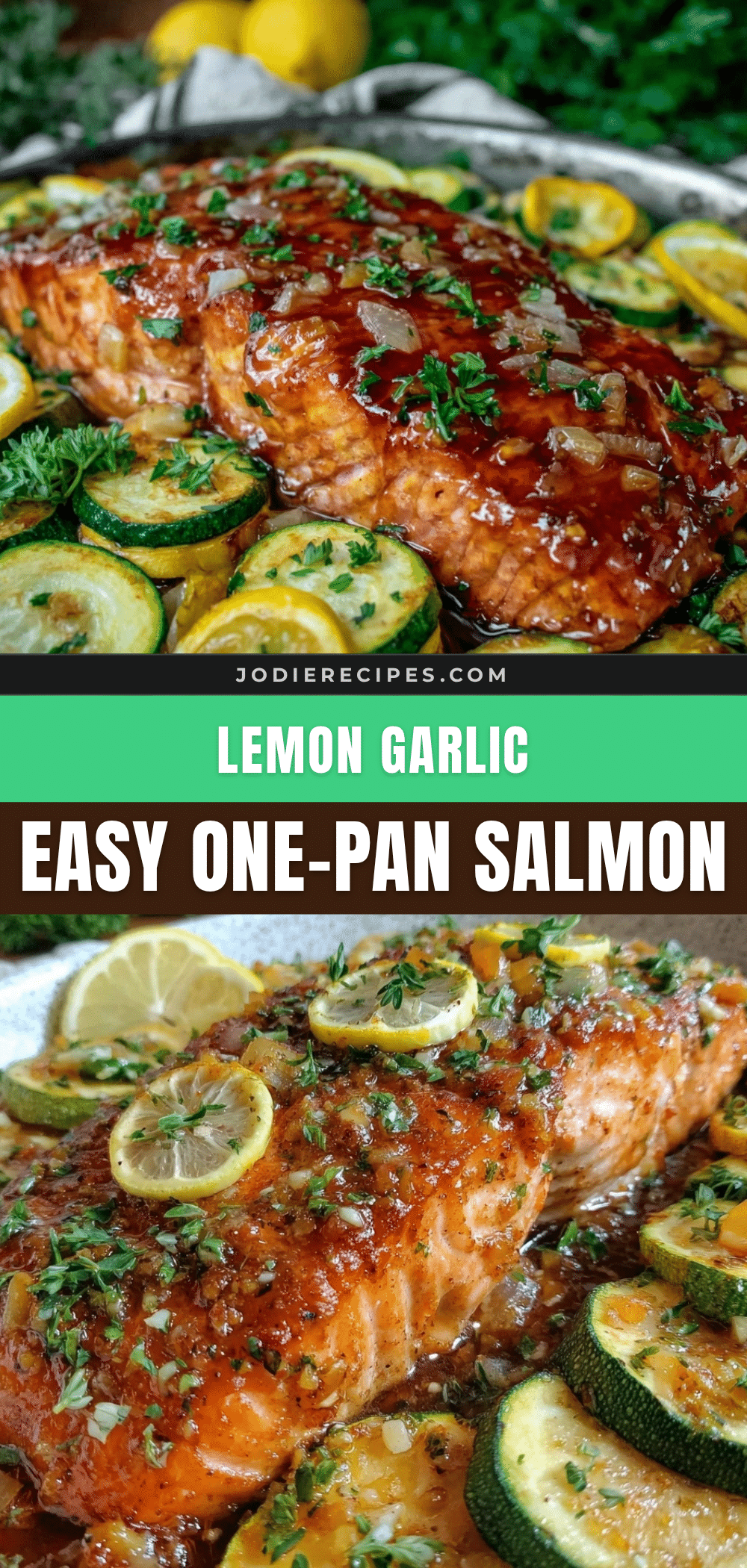 one-pan lemon garlic salmon recipe