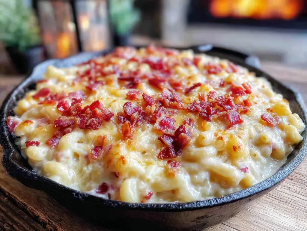 one-pot campfire mac and cheese - featured image