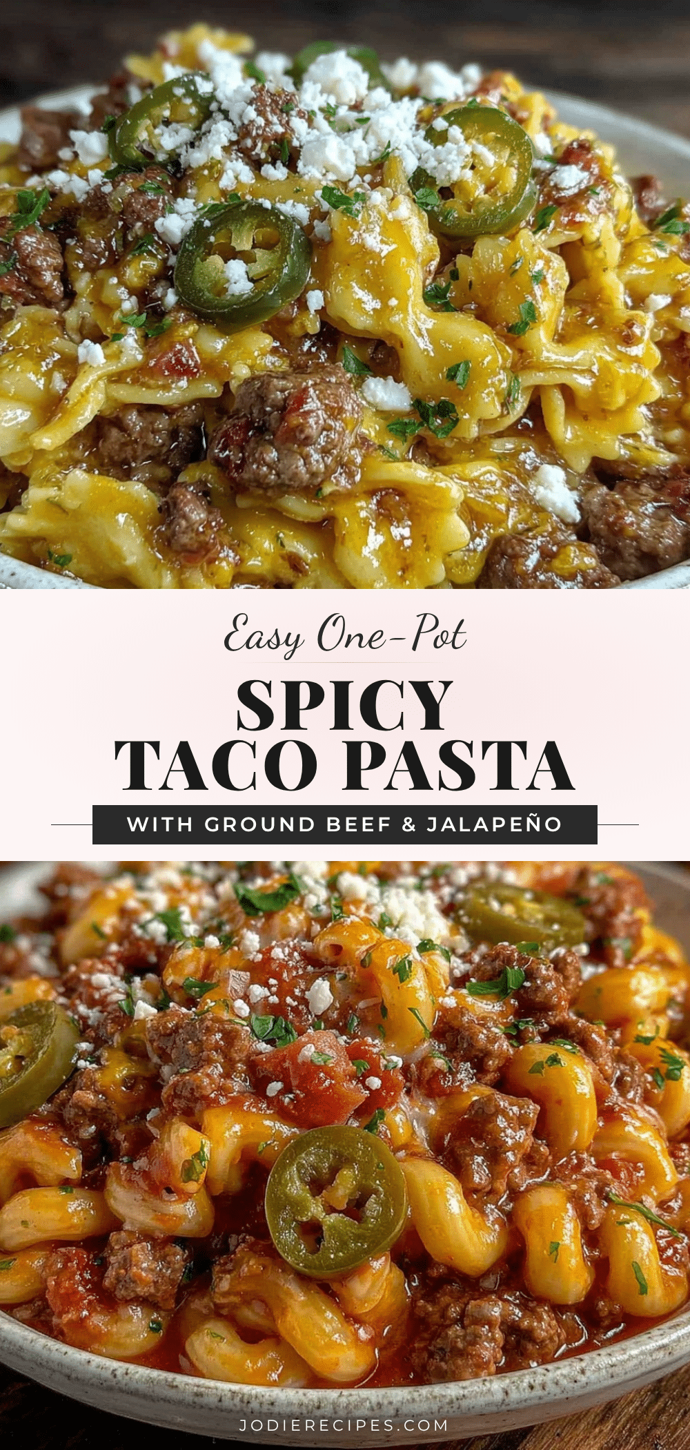 one-pot spicy taco pasta recipe