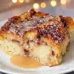 overnight cinnamon roll french toast bake - featured image