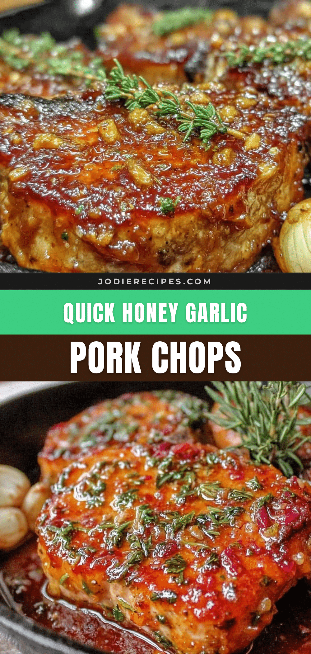 quick honey garlic pork chops recipe