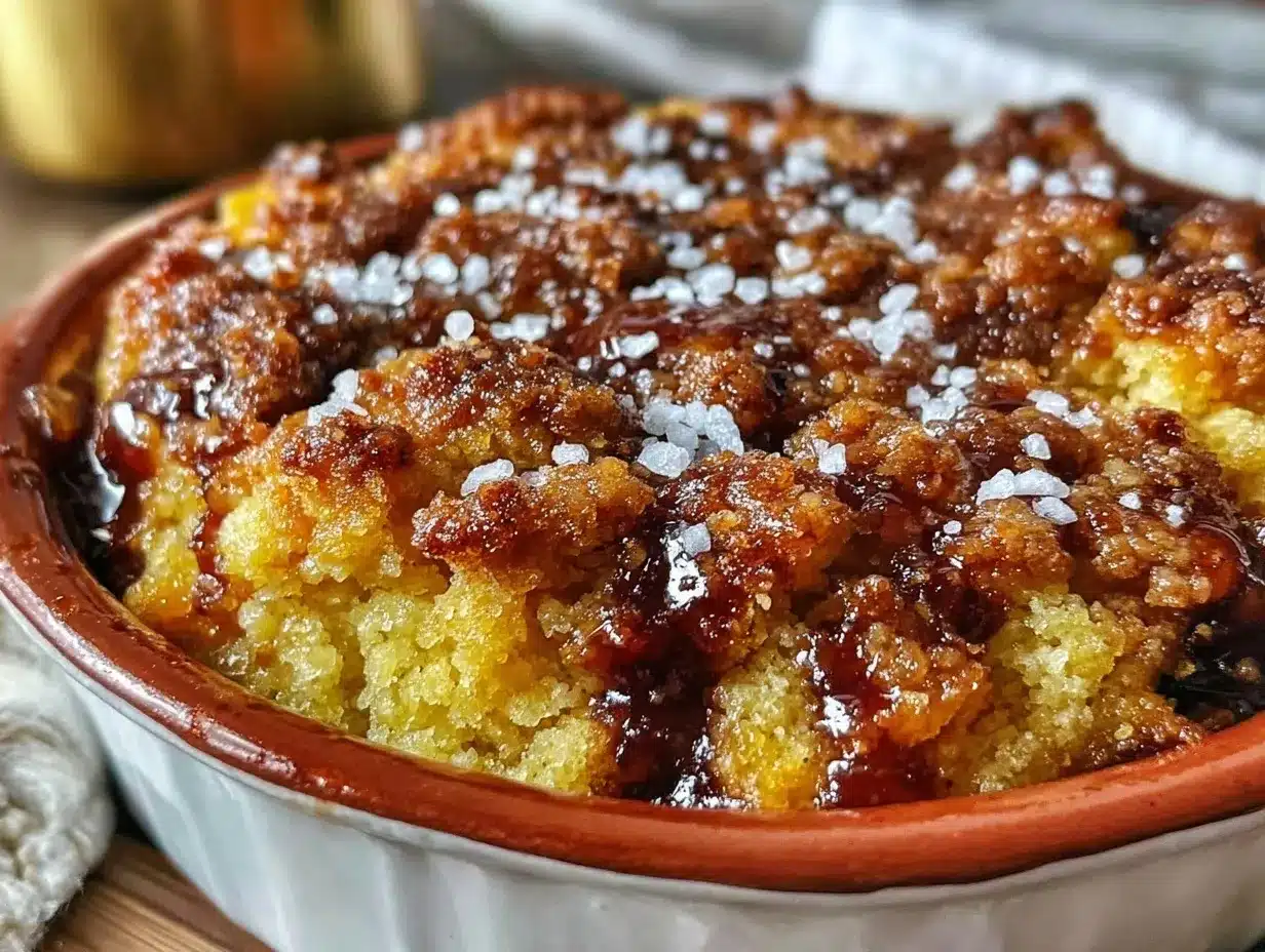 rhubarb dump cake recipe preparation steps