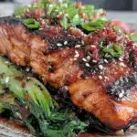 savory miso glazed salmon - featured image