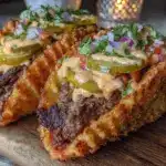 savory smash burger tacos - featured image