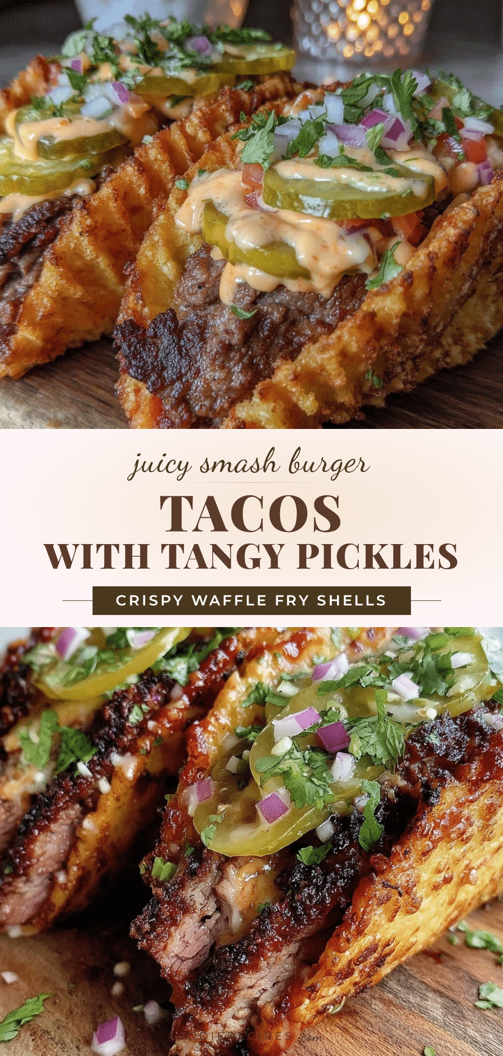 savory smash burger tacos recipe