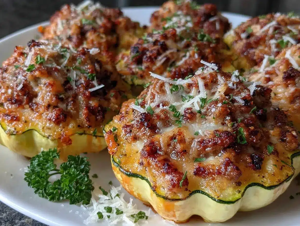 savory stuffed patty pan squash preparation steps