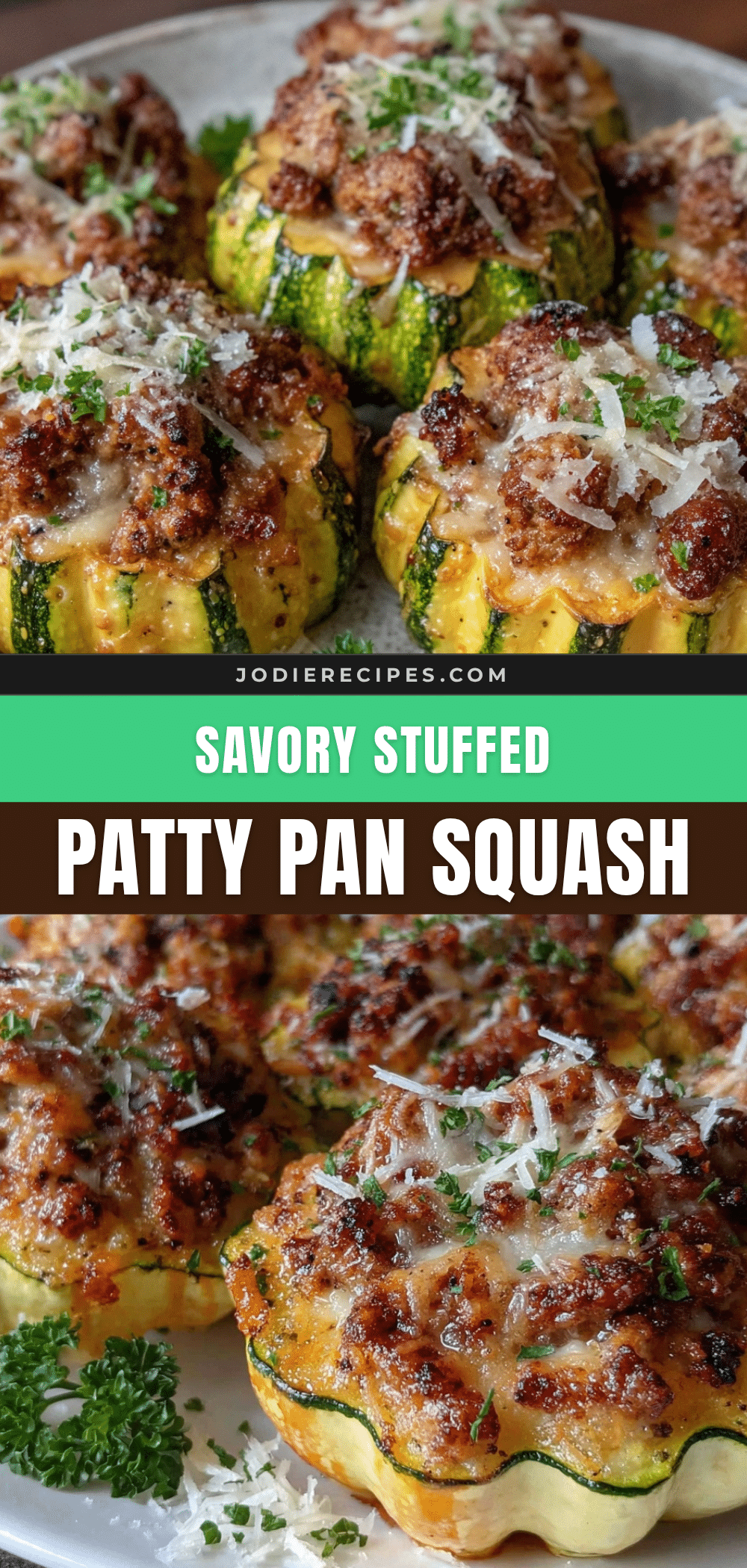 savory stuffed patty pan squash recipe