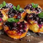 sheet pan blueberry pancake bites - featured image