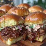 slow cooker BBQ pulled pork sliders - featured image