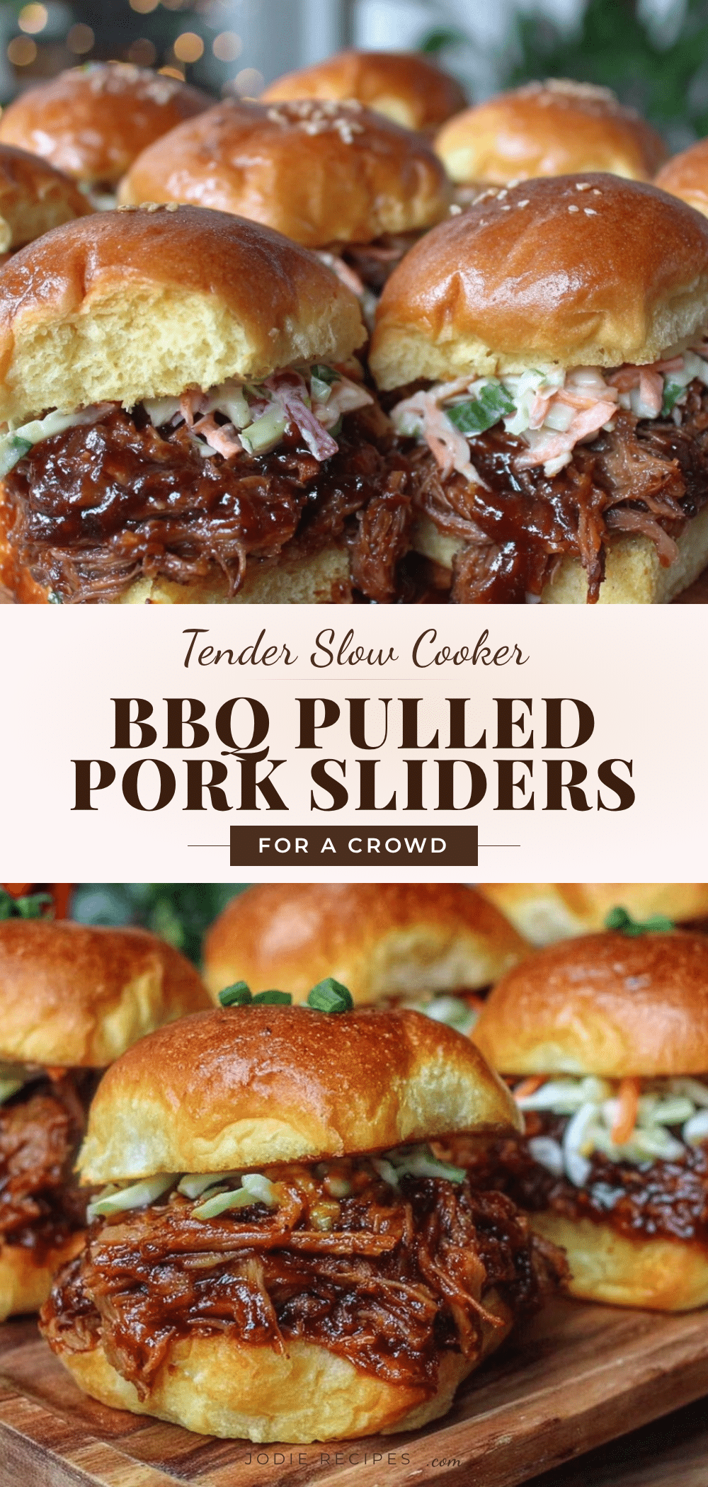 slow cooker BBQ pulled pork sliders recipe