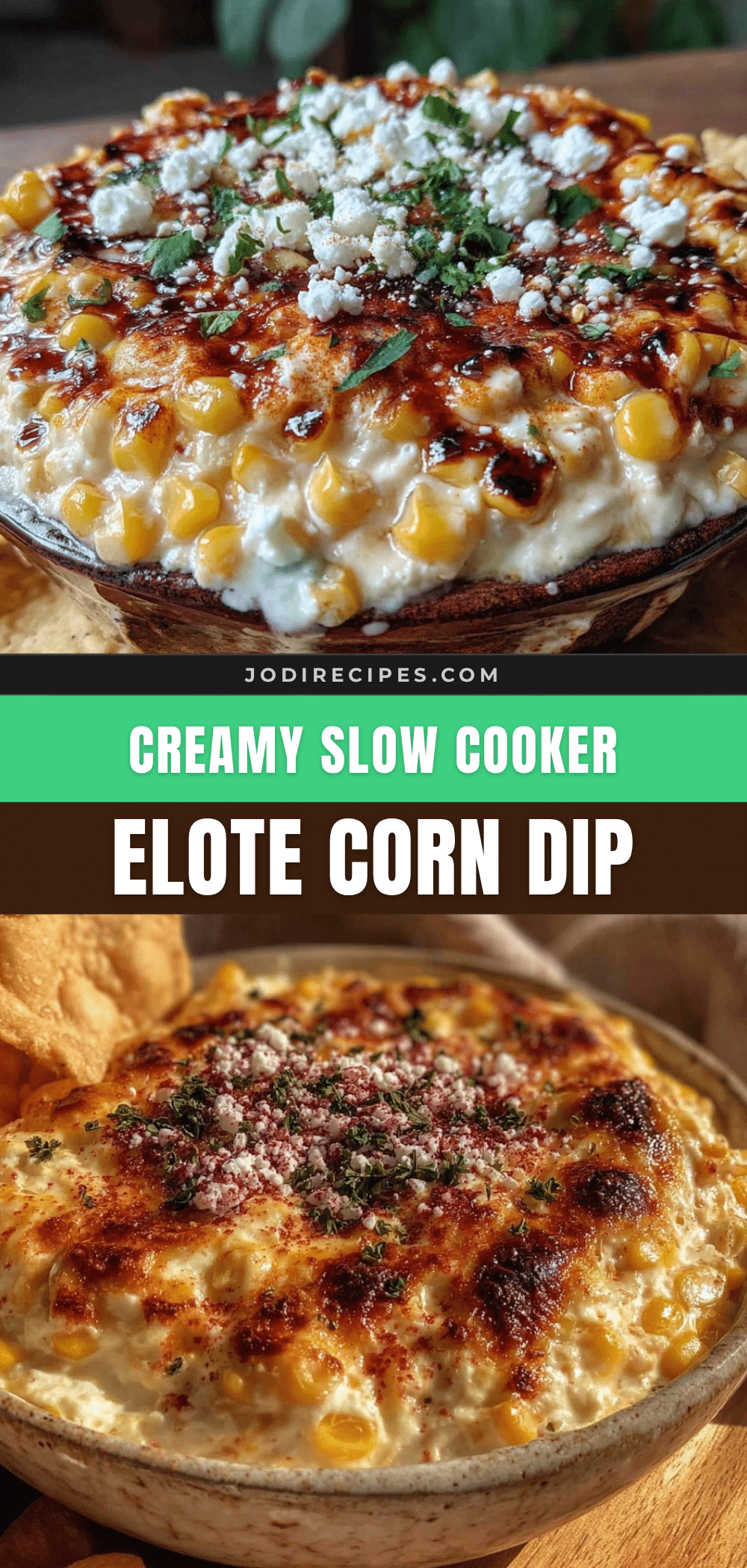 slow cooker elote corn dip recipe