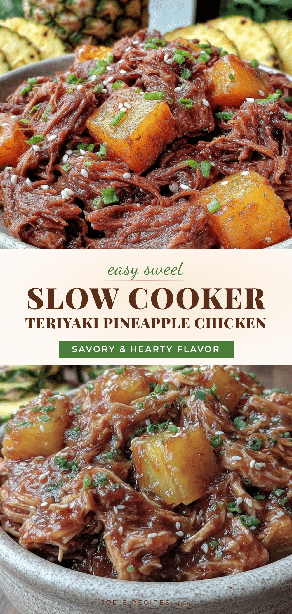 slow cooker teriyaki pineapple chicken recipe