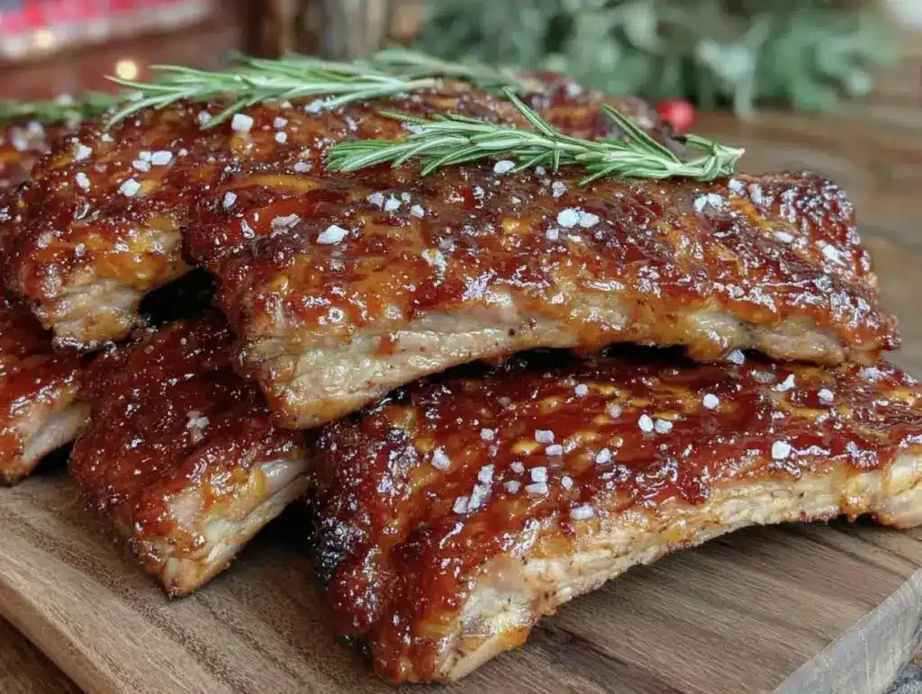 smoked bourbon bbq baby back ribs - featured image