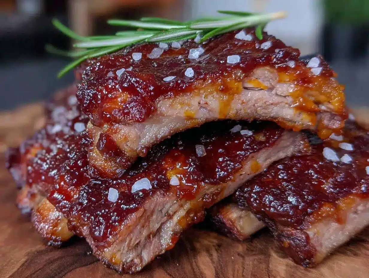 smoked bourbon bbq baby back ribs preparation steps