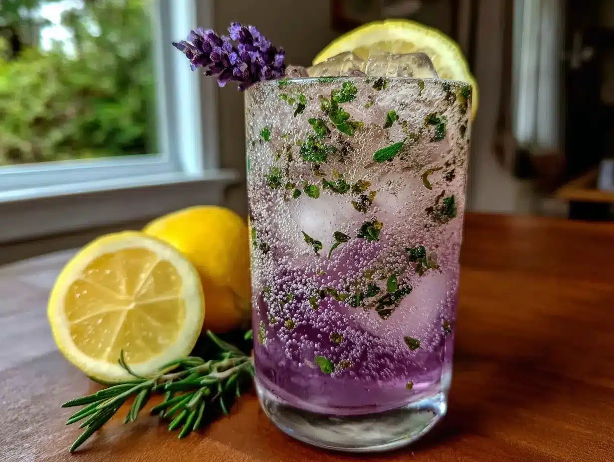 sparkling lavender lemonade preparation steps