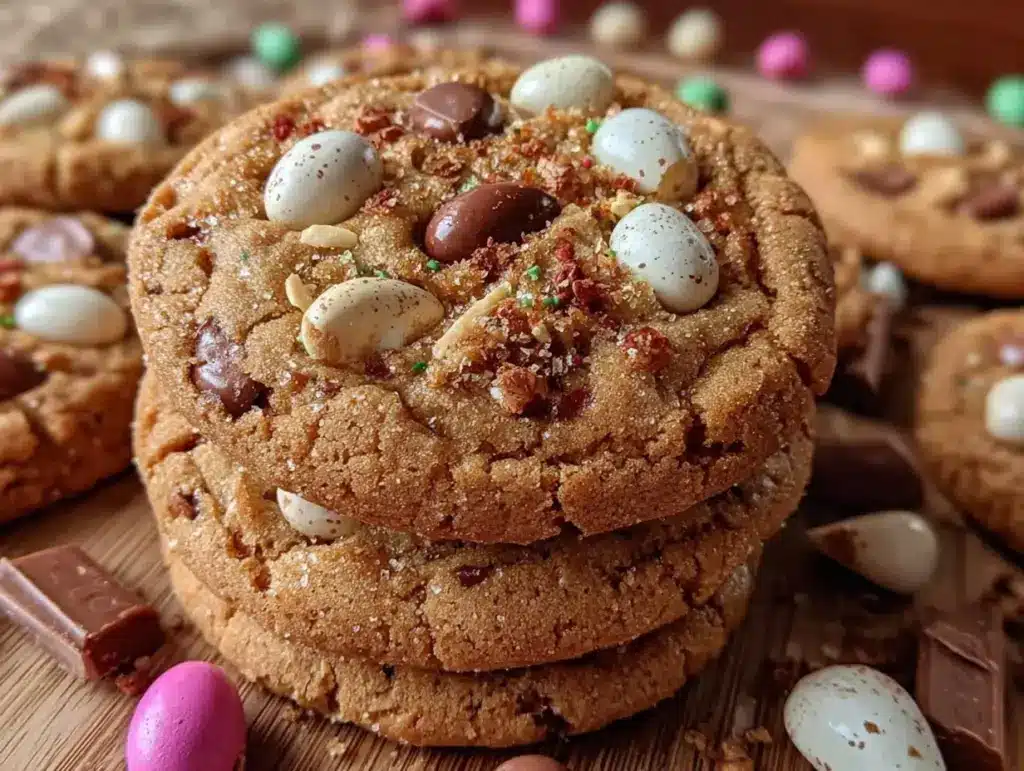 speckled robin egg malted milk chocolate cookies - featured image